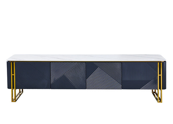 ISO9001 Modern Stainless Steel Coffee Marble Table