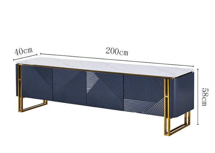ISO9001 Modern Stainless Steel Coffee Marble Table