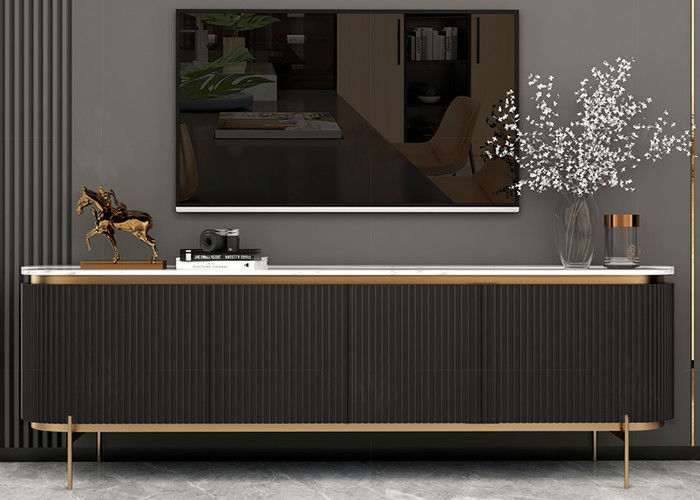 Simple Living Room TV Unit Matching Coffee Table