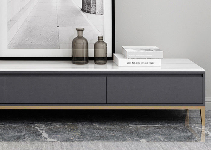 Minimalist TV Unit Matching Coffee Table With Drawers
