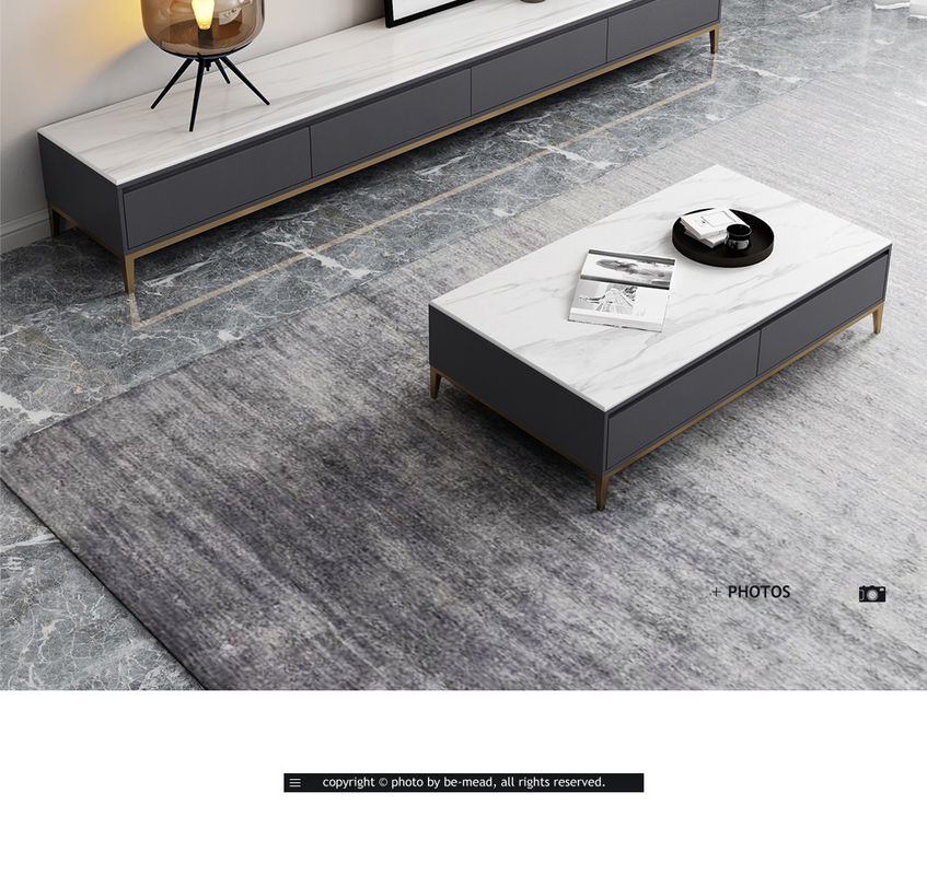 200x40x25cm Minimalist TV Unit Coffee Table Set