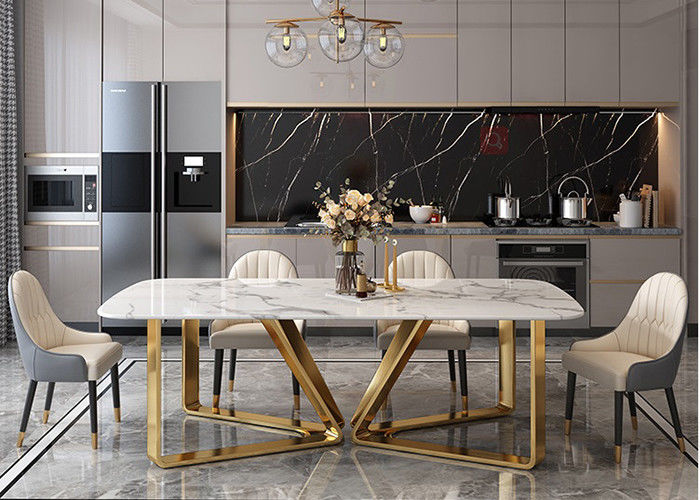 ISO9001 Luxury Marble Dining Table
