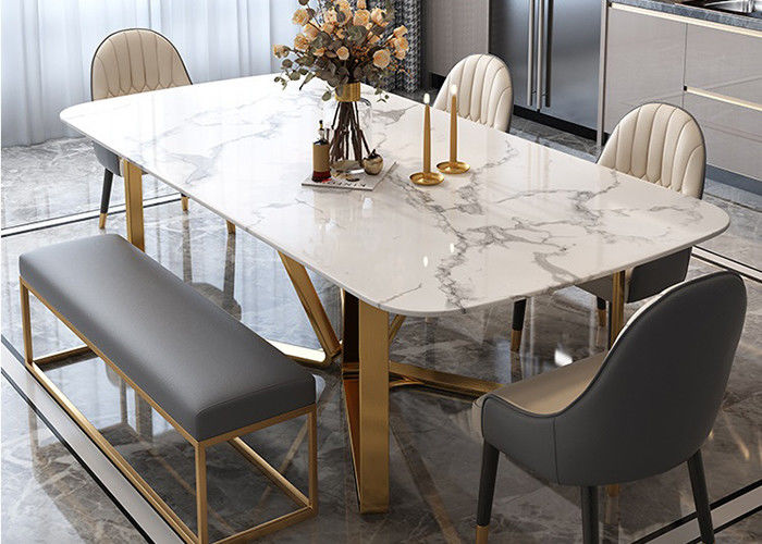 ISO9001 Luxury Marble Dining Table