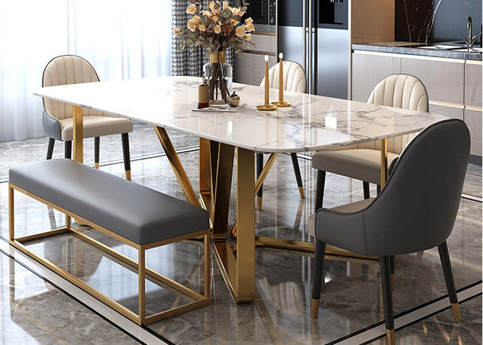 ISO9001 Luxury Marble Dining Table
