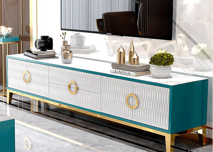 ISO18001 Marble TV Unit With Matching Coffee Table