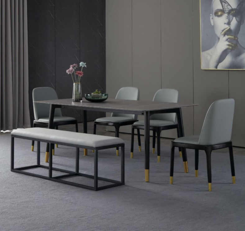 130cmx80cmx77cm Luxury Marble Dining Table , Dining Table Design With Marble Top
