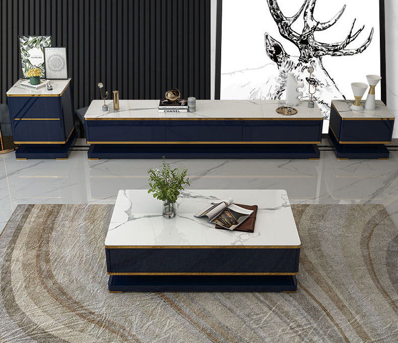 Durable Bedroom Matching TV Cabinet And Coffee Table