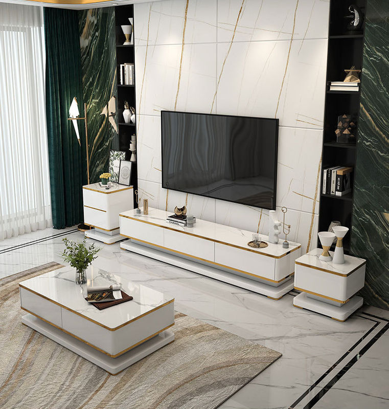 Durable Bedroom Matching TV Cabinet And Coffee Table
