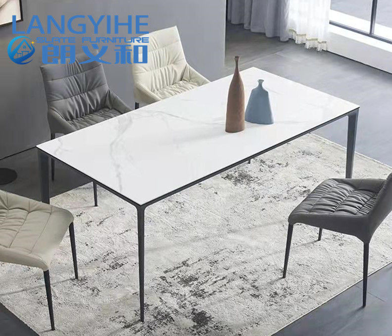 Rock Slab Home Minimalist Marble Dining Table 130x70cm