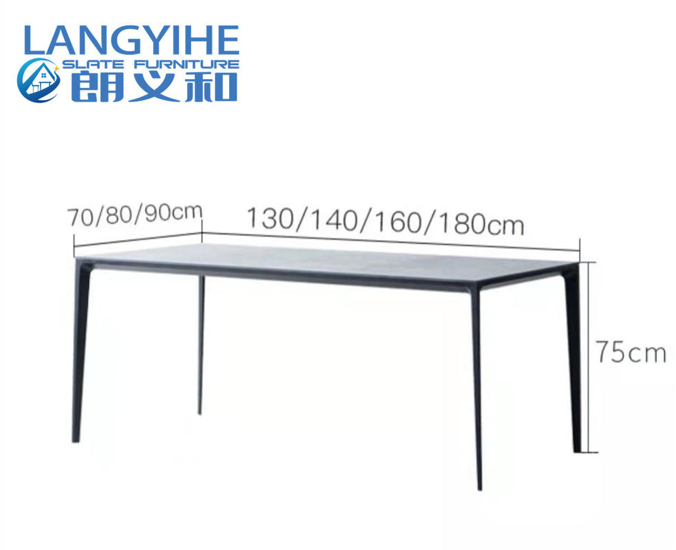 Rock Slab Home Minimalist Marble Dining Table 130x70cm