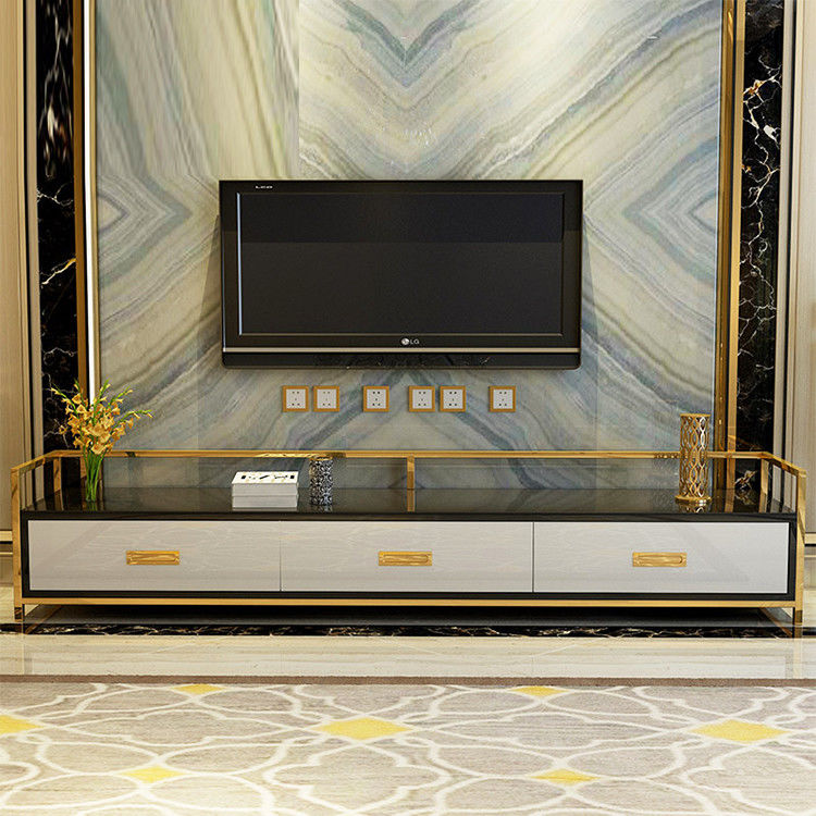 Bubble EPE Luxury Tv Cabinet Living Room Furniture Stainless Steel Frame