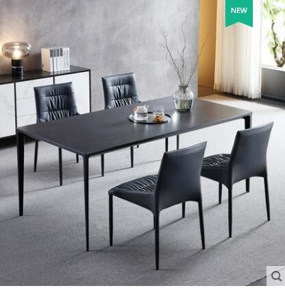 Nordic Light Luxury Minimalist Marble Dining Table Scratch Resistant